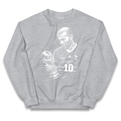 Zidane France Footballer Kids Jumper