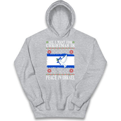 peace in israel hoodie