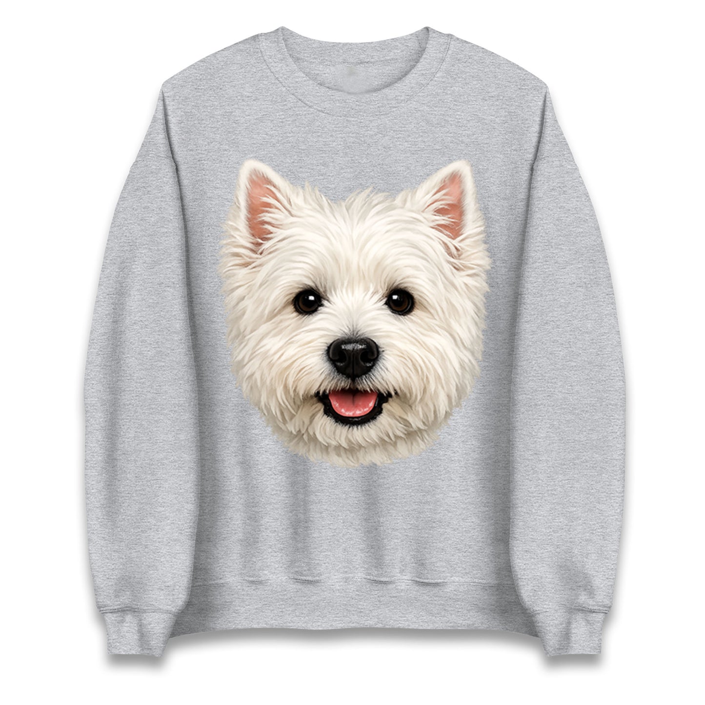West Highland White Terrier Dog Face Kids Jumper