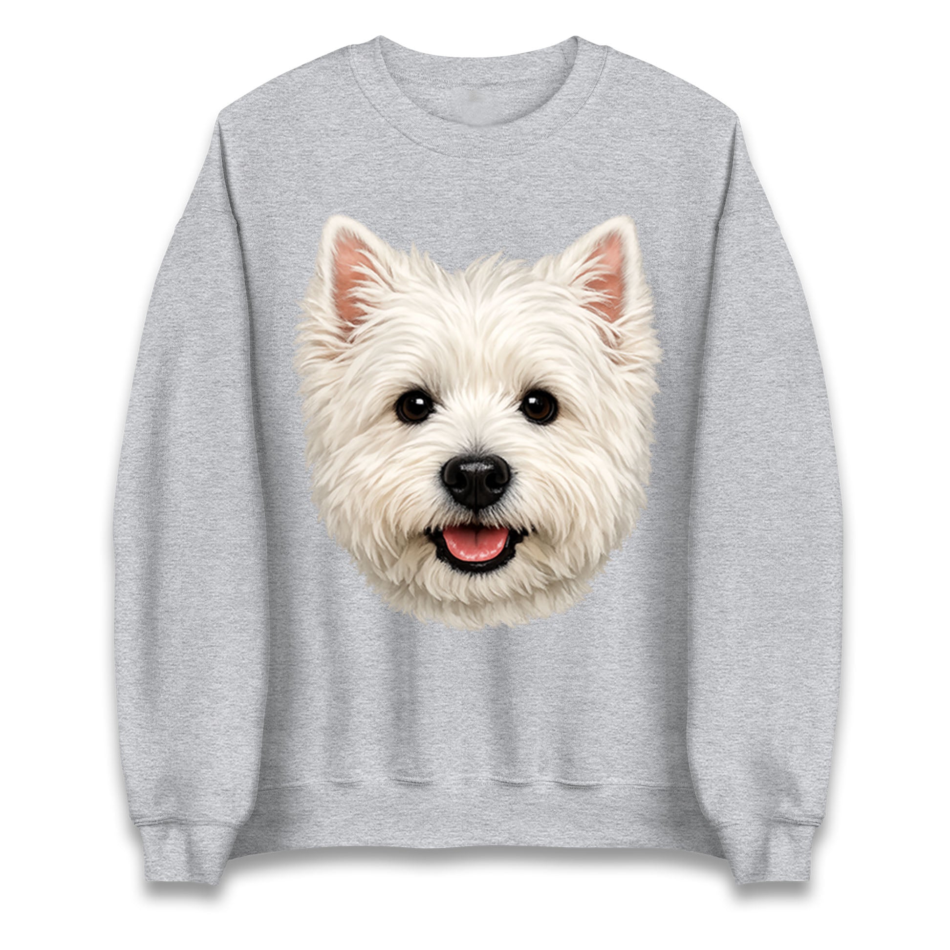 West Highland White Terrier Dog Face Kids Jumper