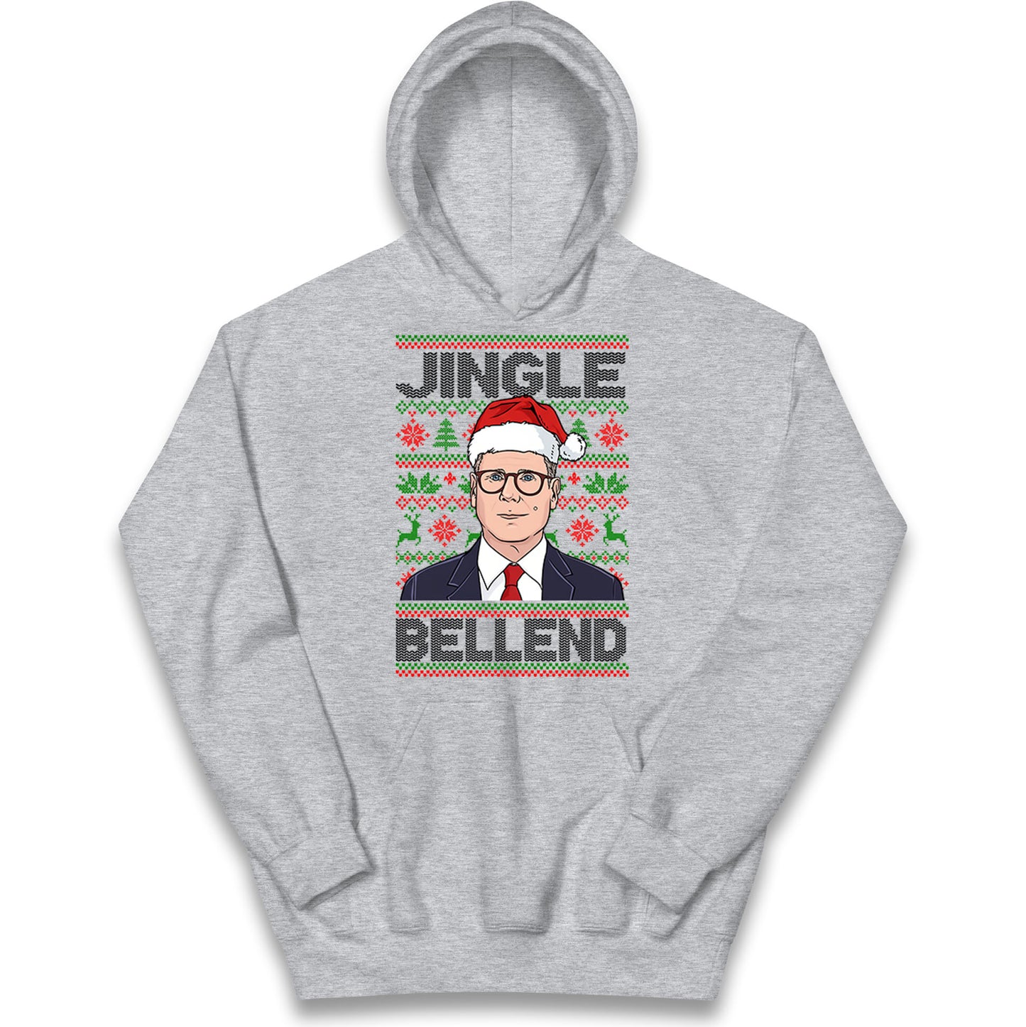 Keir Starmer Jingle Bell End Kids Hoodie 