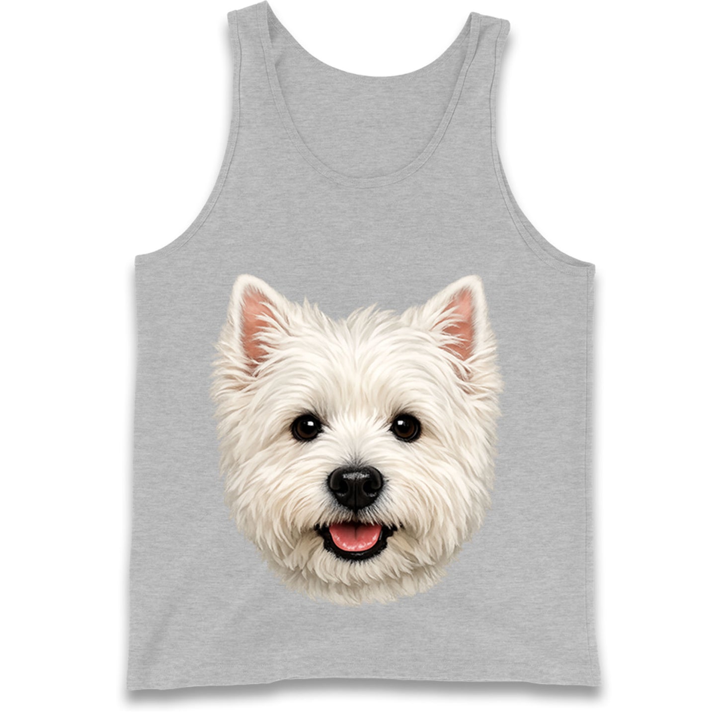 West Highland White Terrier Dog Face Tank Top