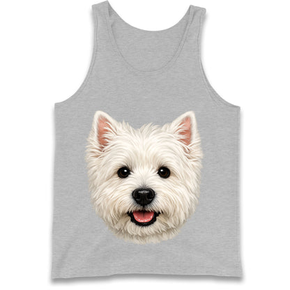 West Highland White Terrier Dog Face Tank Top