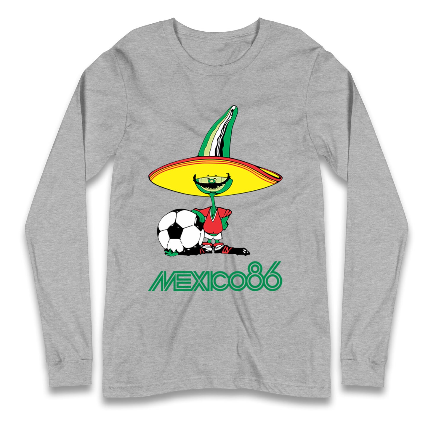 Mexico 86 Mascot Longsleeve T Shirt