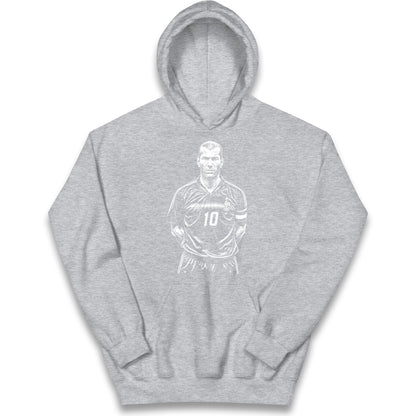 Zidane France 10 Kids Hoodie