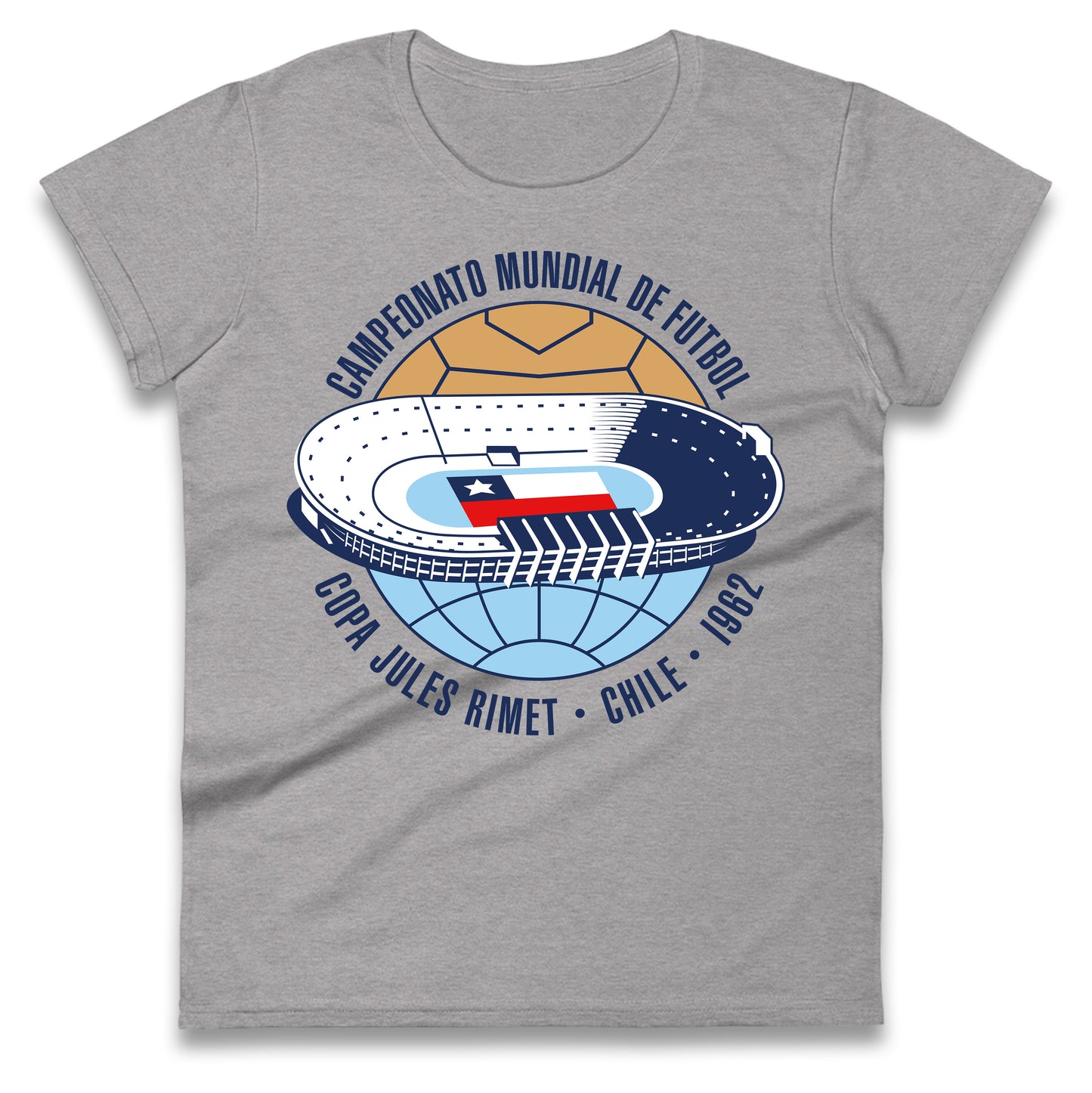 Chile 1962 Retro World Cup Ladies T Shirt 