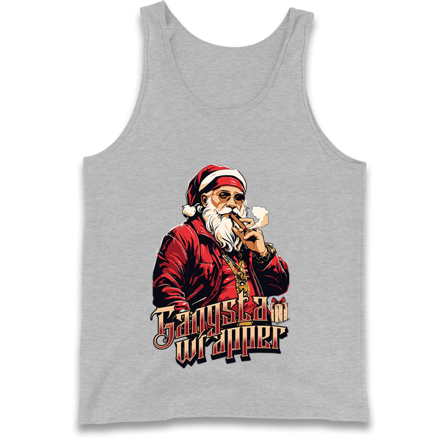 Santa Claus Gangster Tank Top