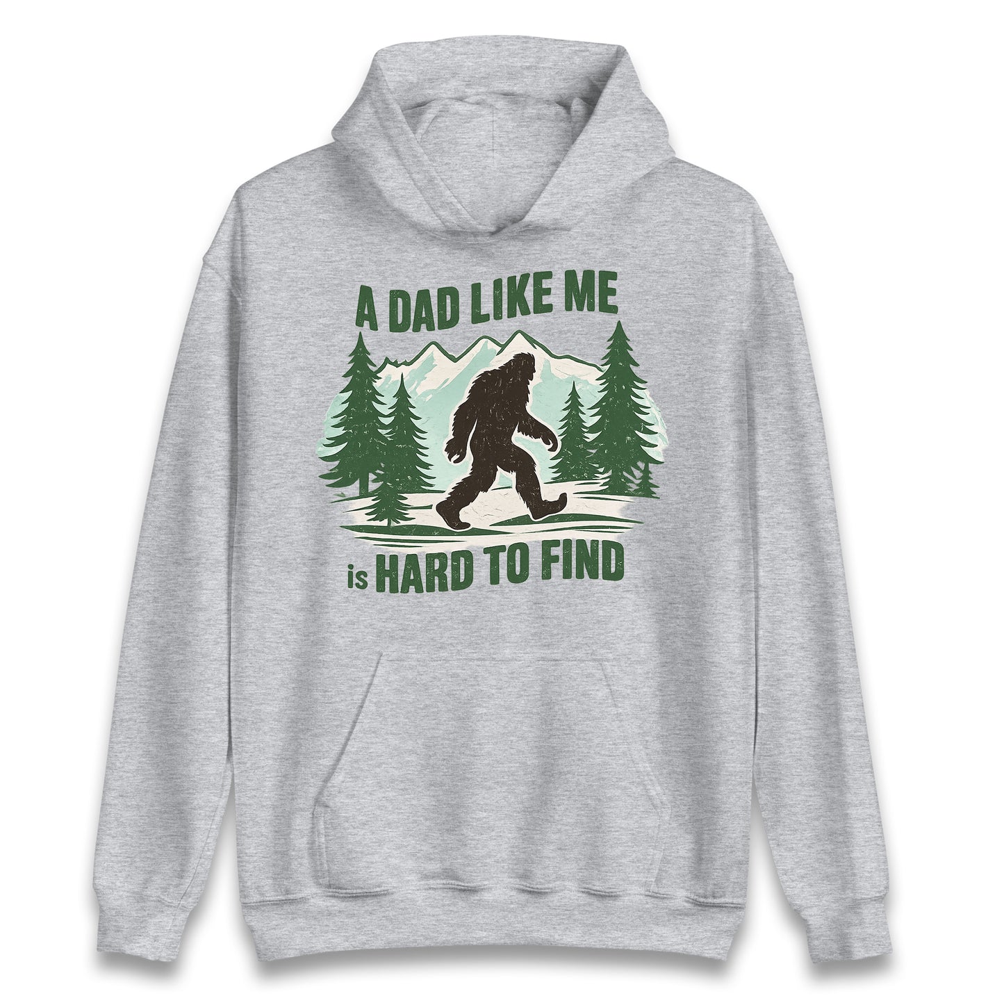 Retro Funny Bigfoot Dad Hoodie