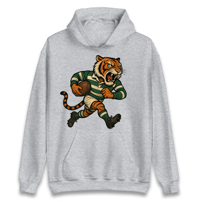 Retro Leicester Tigers Rugby Union Hoodie