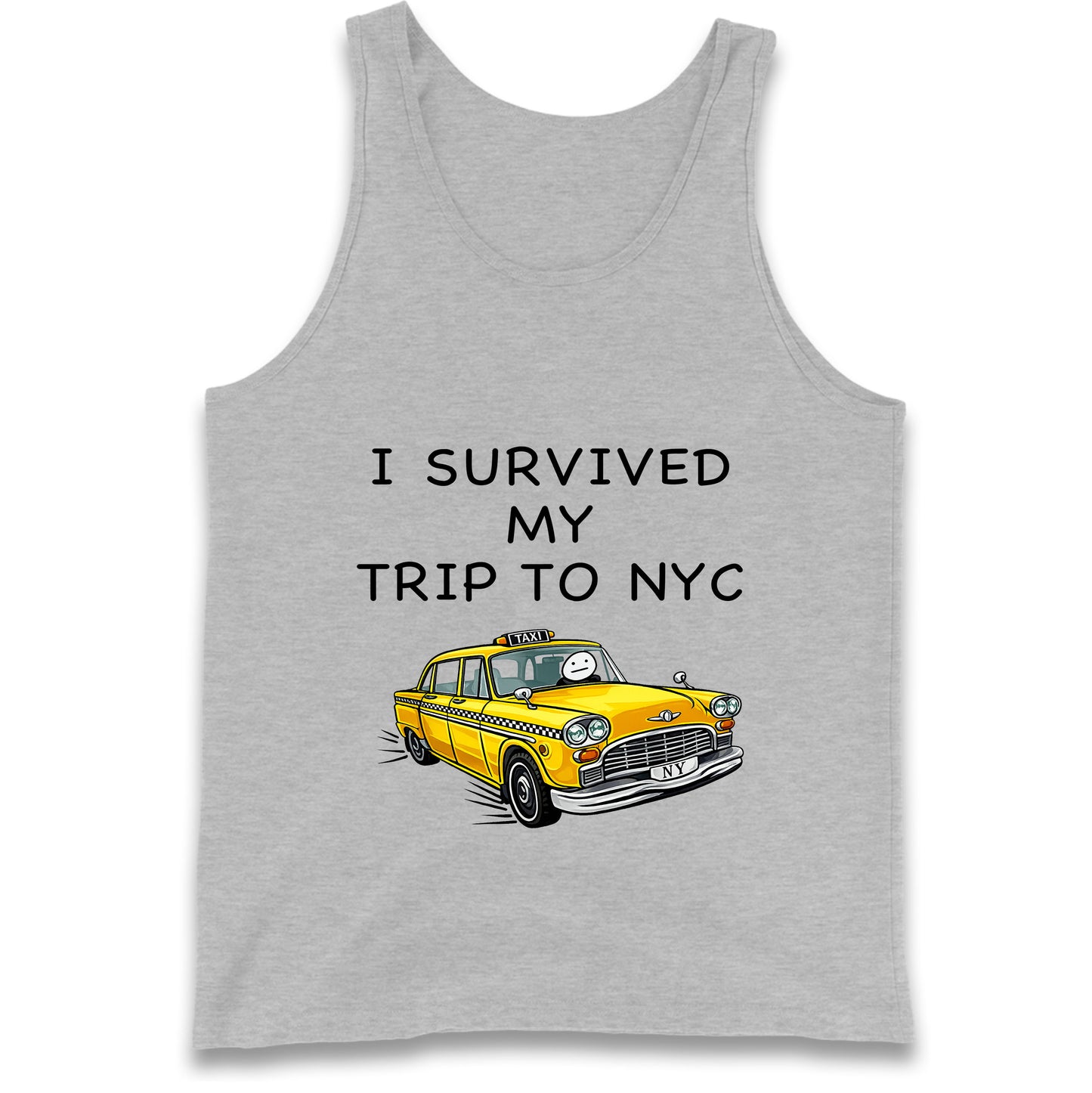 I Survived My Trip To NYC Yellow Taxi Tank Top