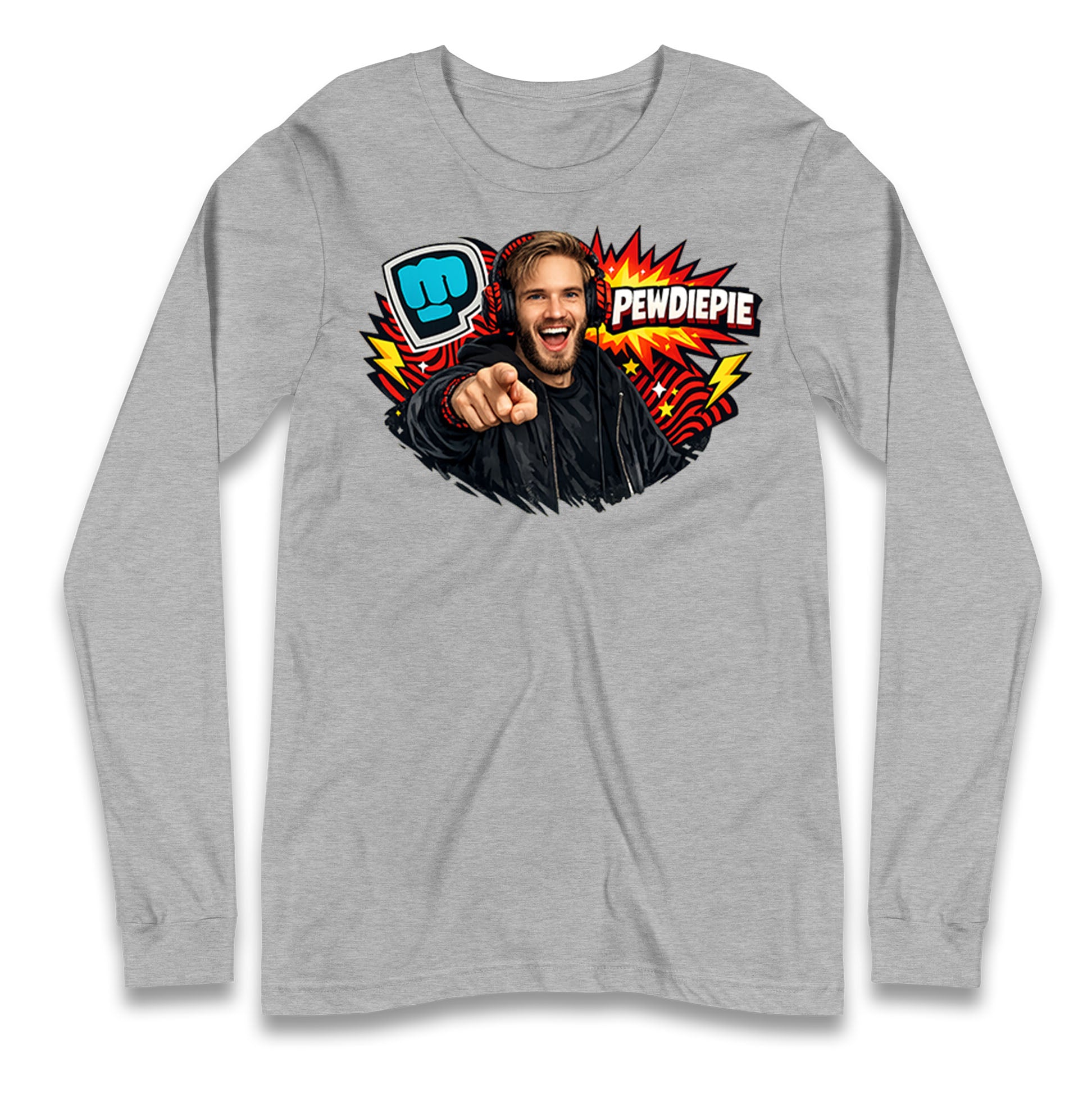 PewDiePie YouTuber Longsleeve T Shirt