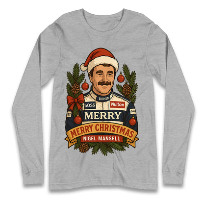 Nigel Mansell Christmas Longsleeve T Shirt