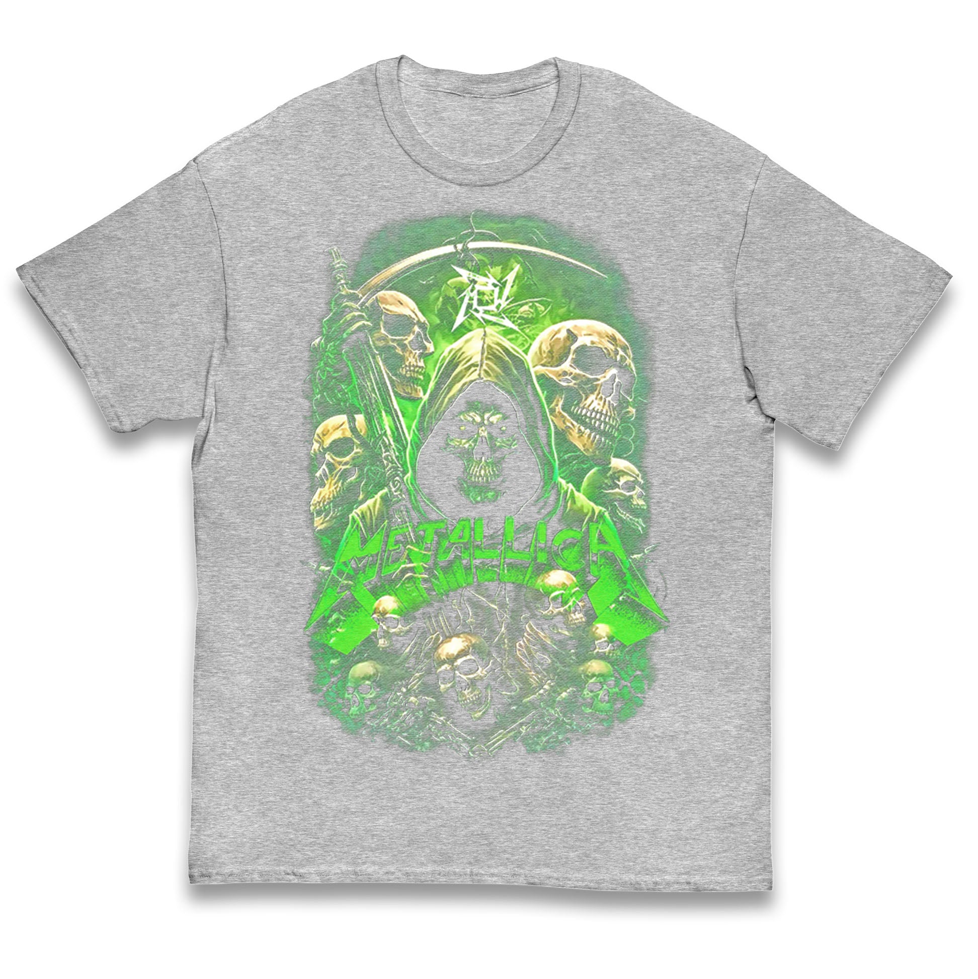 Metallica Green Skulls Kids T Shirt
