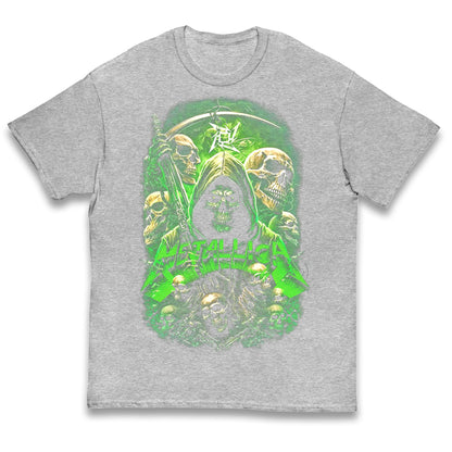 Metallica Green Skulls Kids T Shirt