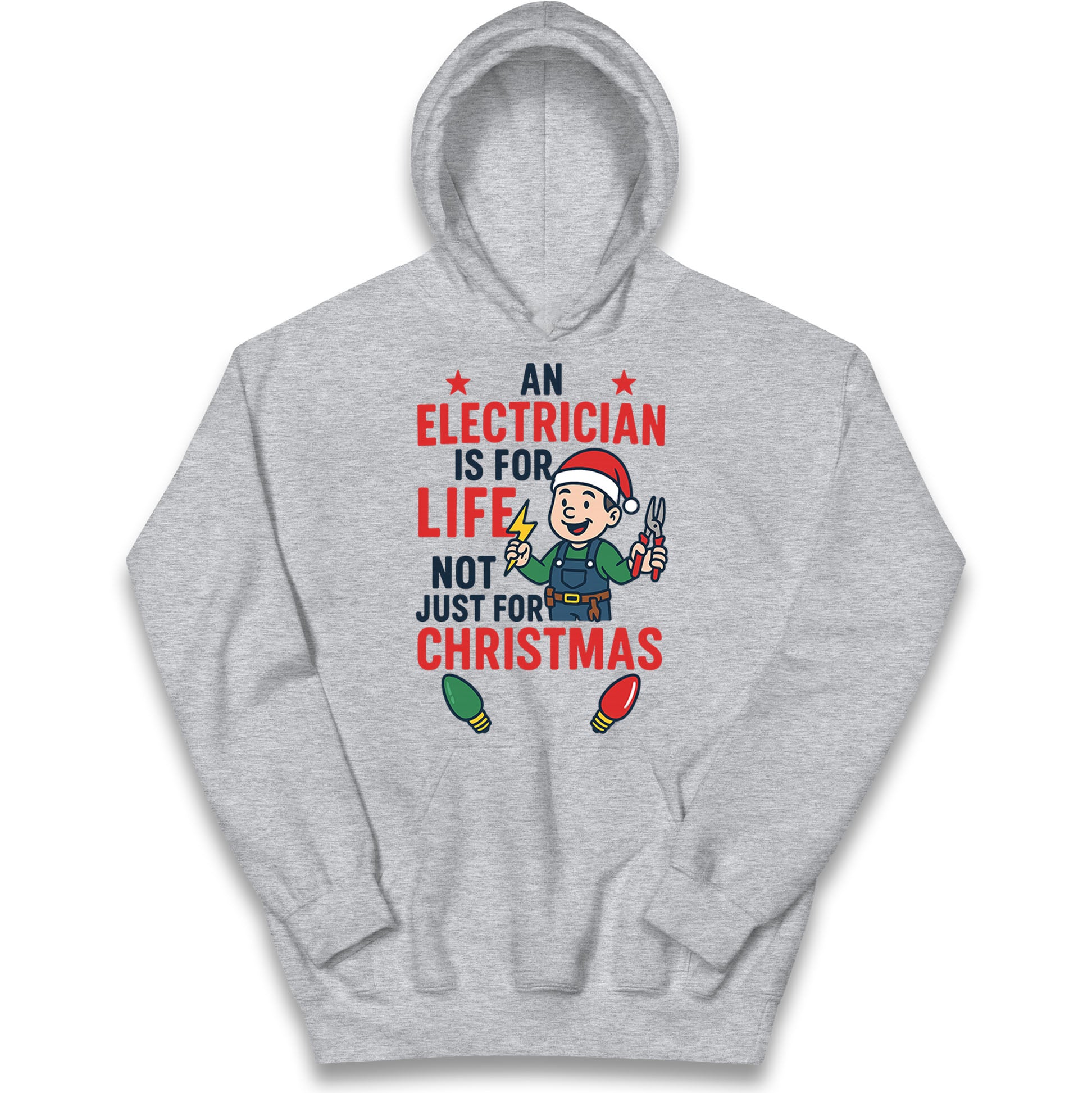 Electrician Christmas Kids Hoodie
