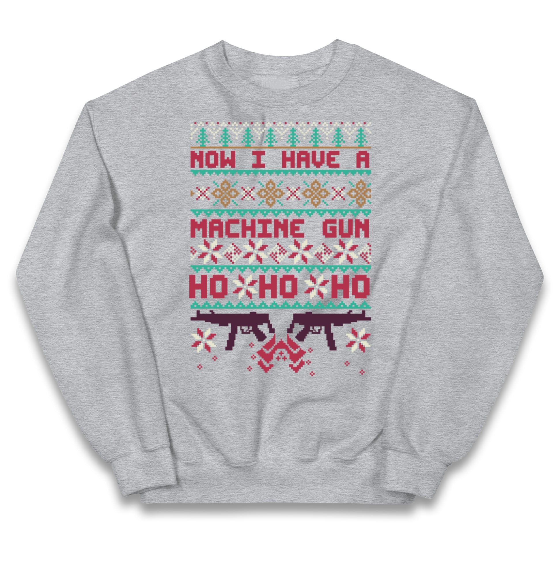 Now I Have A Machine Gun Christmas Kids Jumper