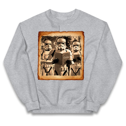 Stormtrooper Christmas Kids Jumper