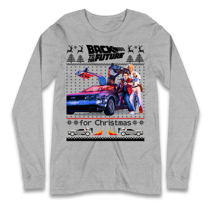 Back To The Future Christmas Longsleeve T Shirt