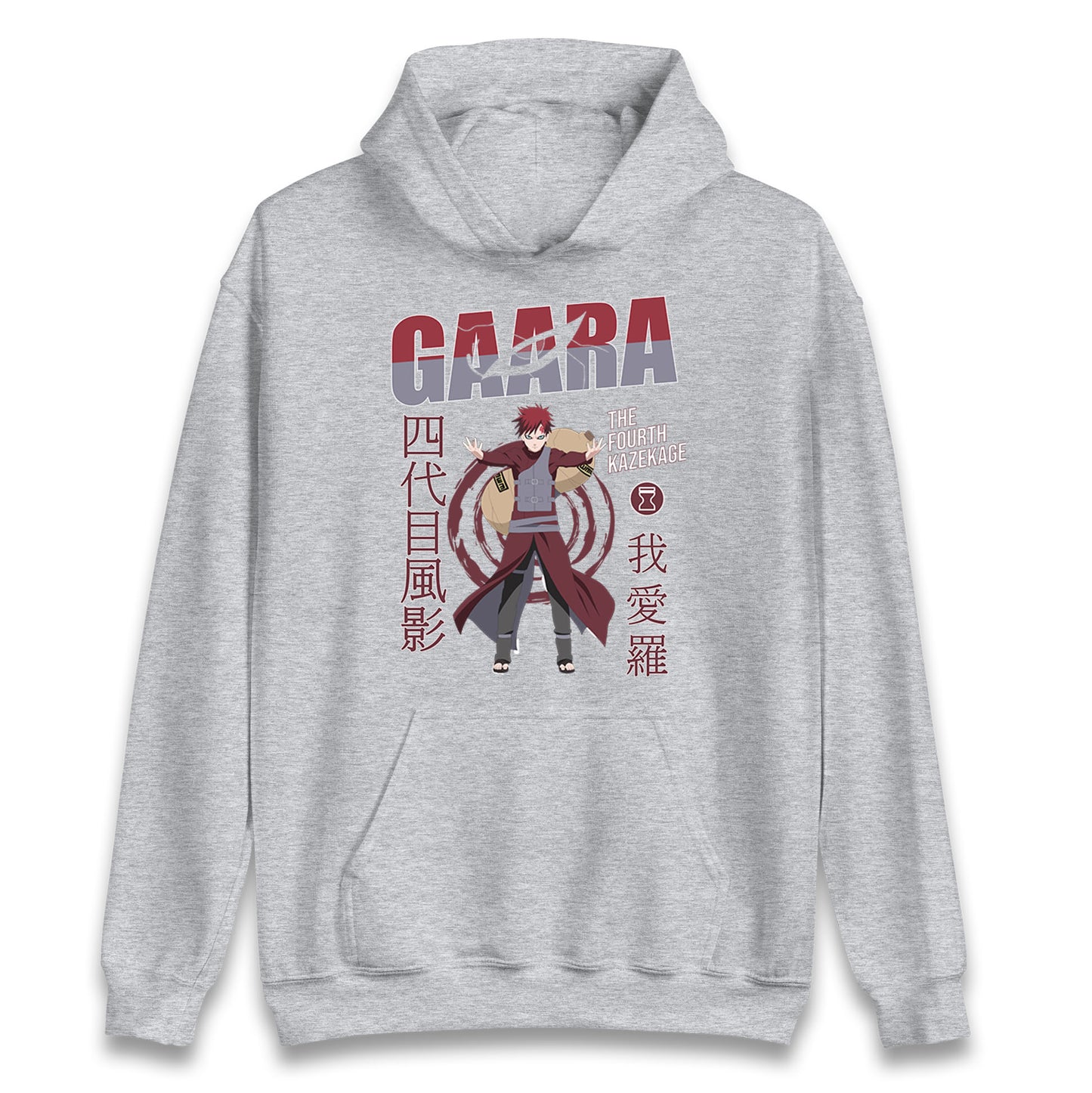 naruto shippuden gaara the fourth kazekage hoodie