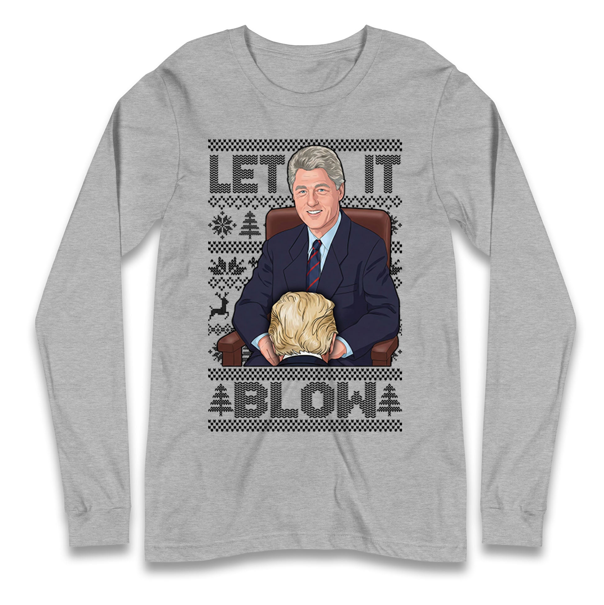 Bill Clinton Christmas Longsleeve T Shirt 