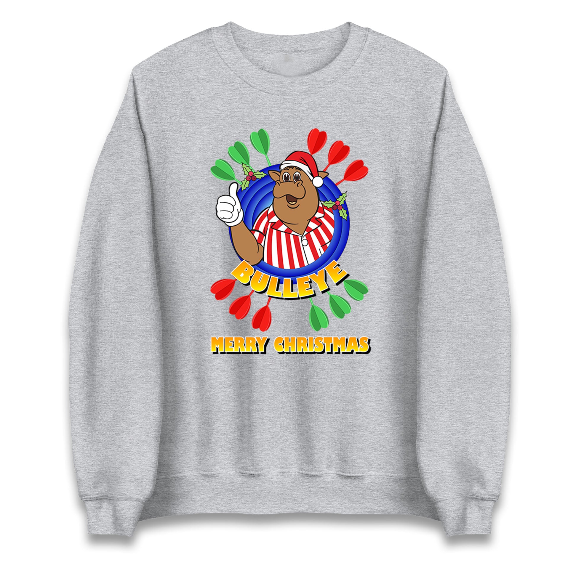 Bullseye Dart Board & Darts Christmas Jumper