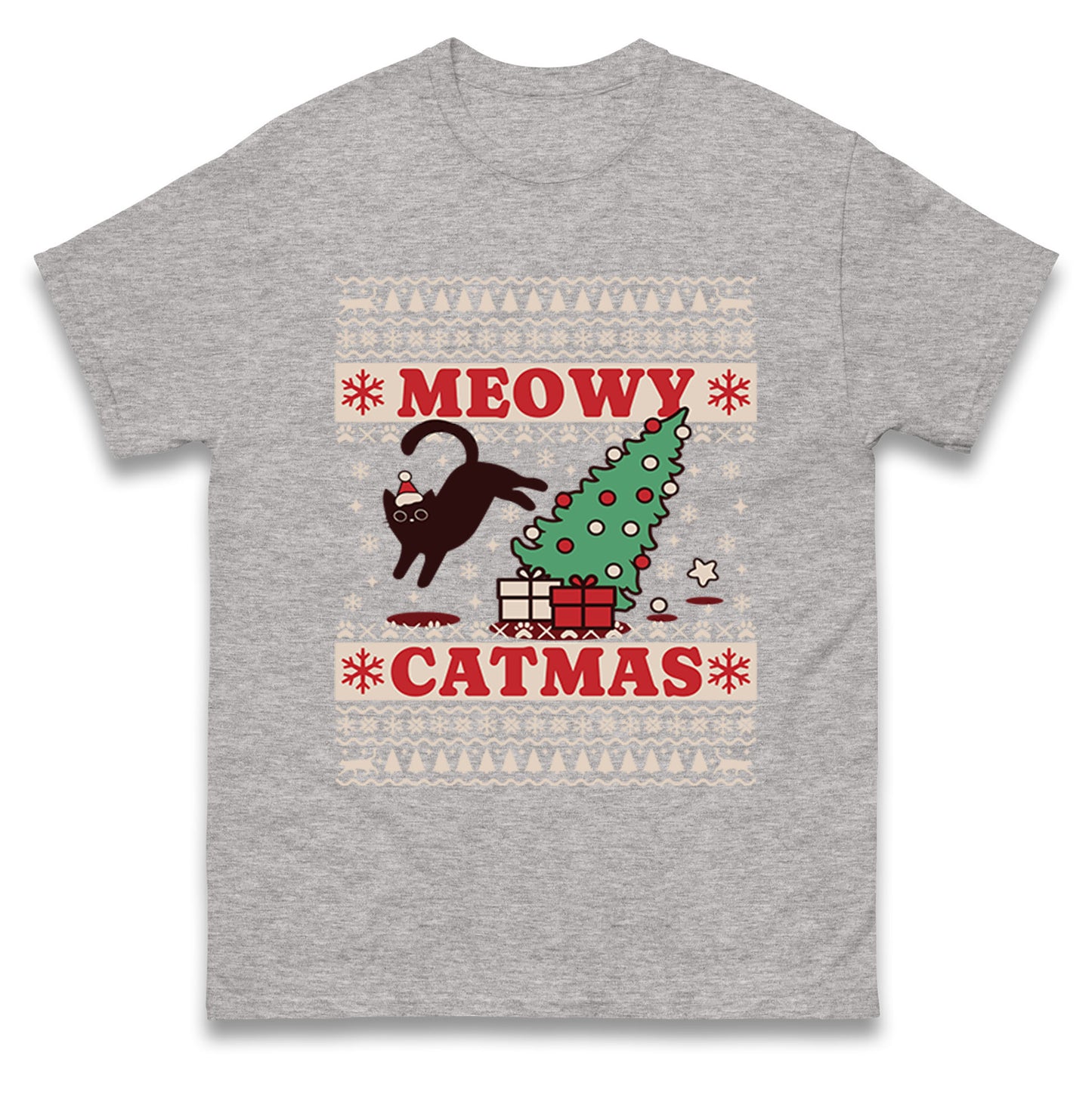 Christmas Cat T Shirt