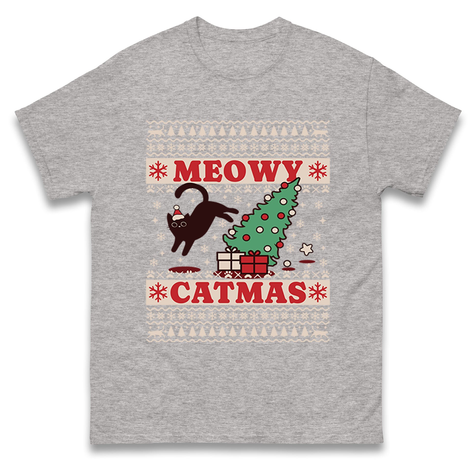 Christmas Cat T Shirt