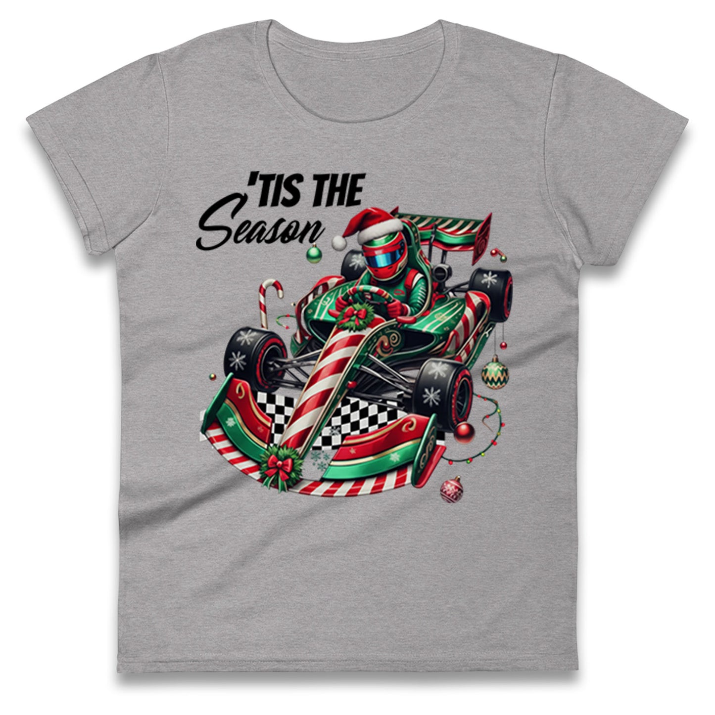 F1 Karting Tis The Season Christmas Ladies Shirt