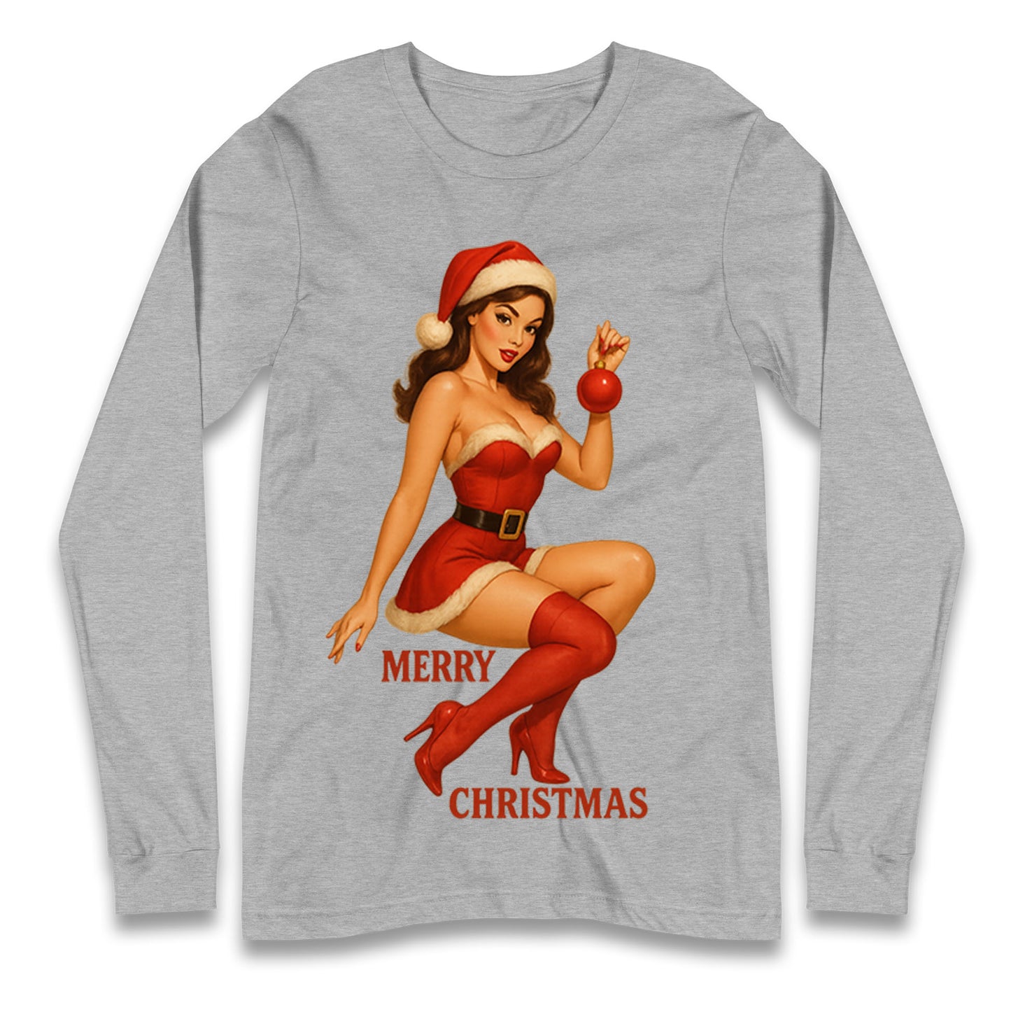 Merry Christmas Sexy Christmas Long Sleeve Shirt
