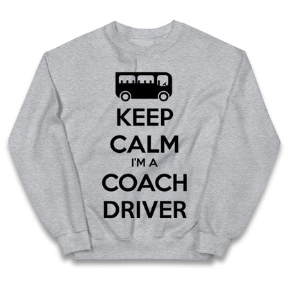 Keep Calm I’m a Coach Driver Kids Jumper