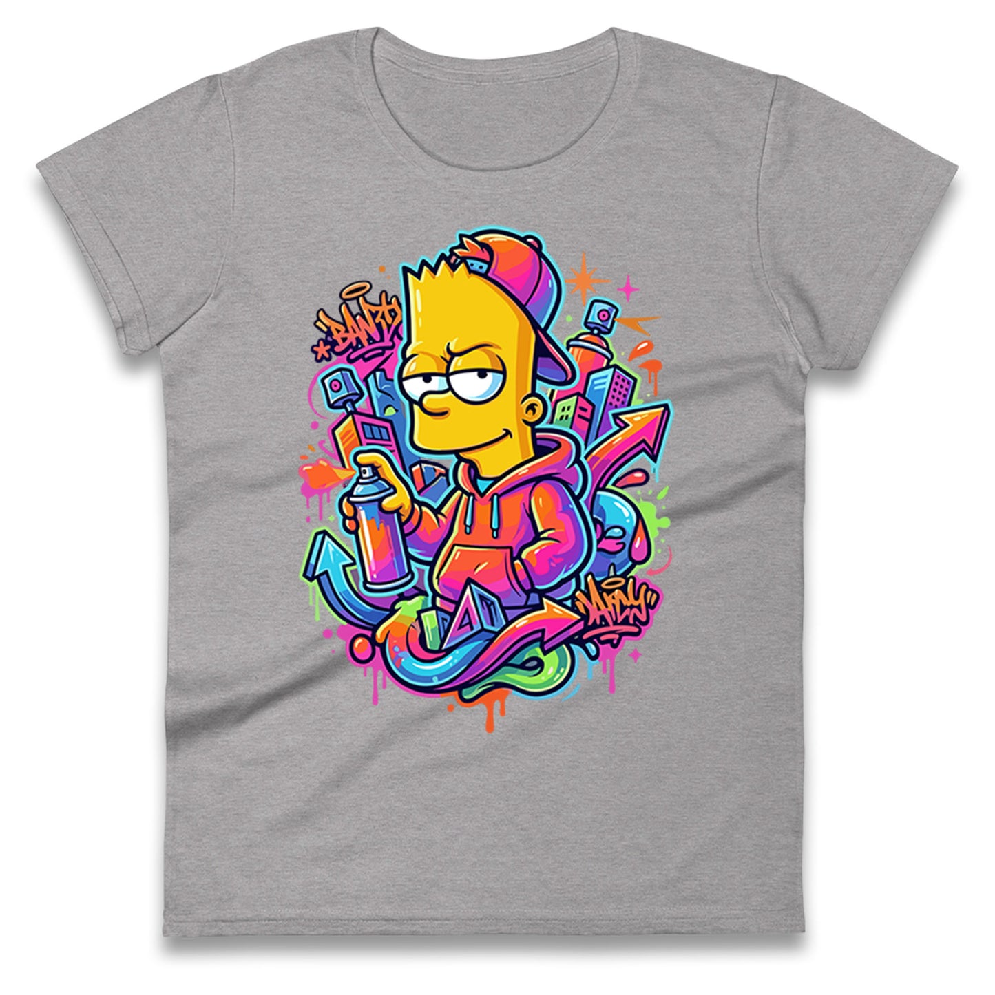Bart Simpson Ladies T Shirt 
