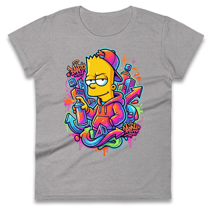 Bart Simpson Ladies T Shirt 
