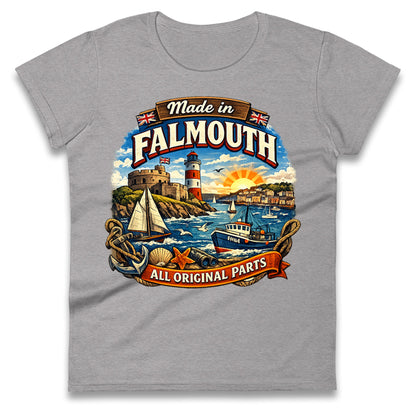 Made In Falmouth All Original Parts Ladies T Shirt