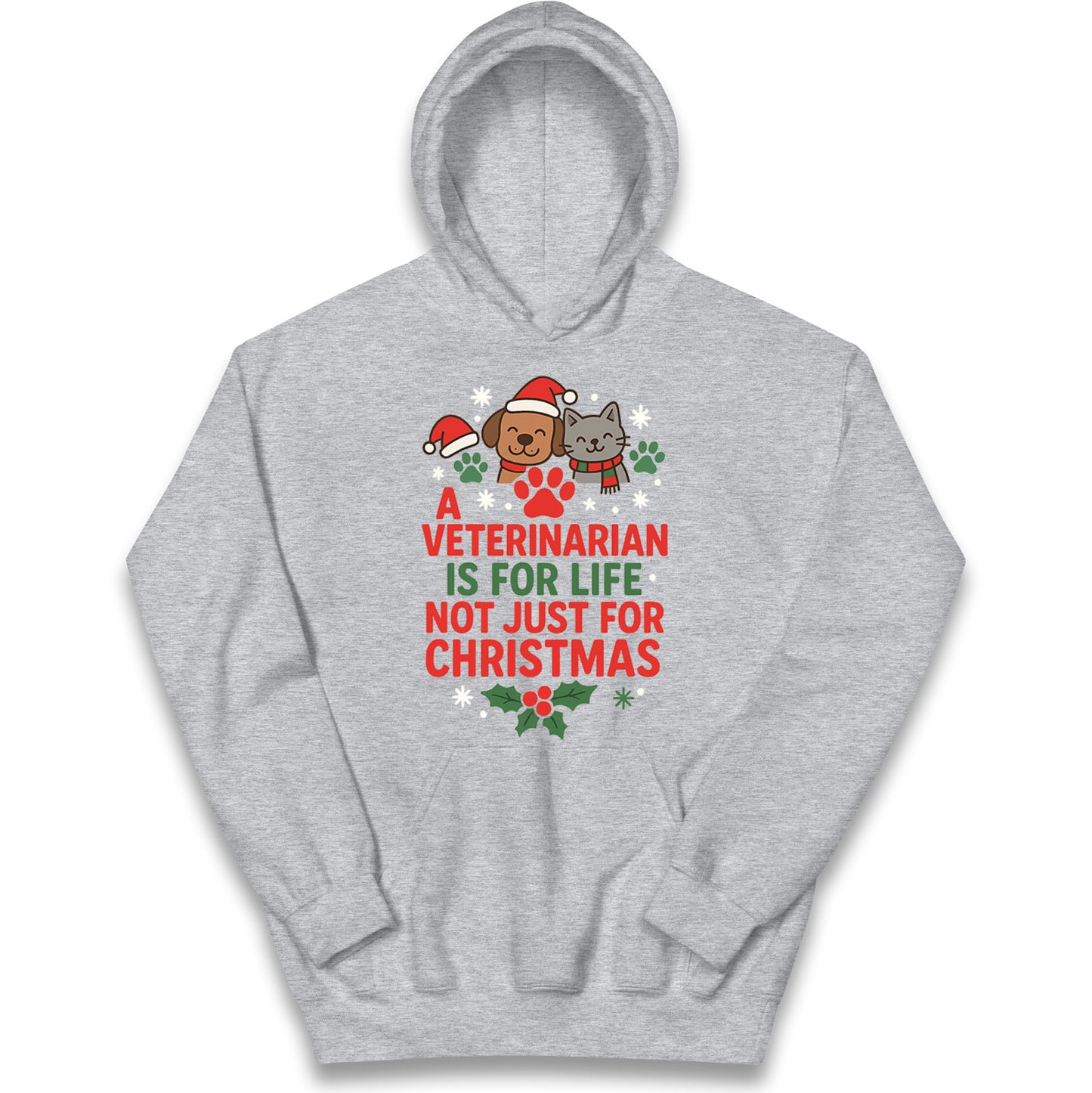 Veterinarian Christmas Kids Hoodie