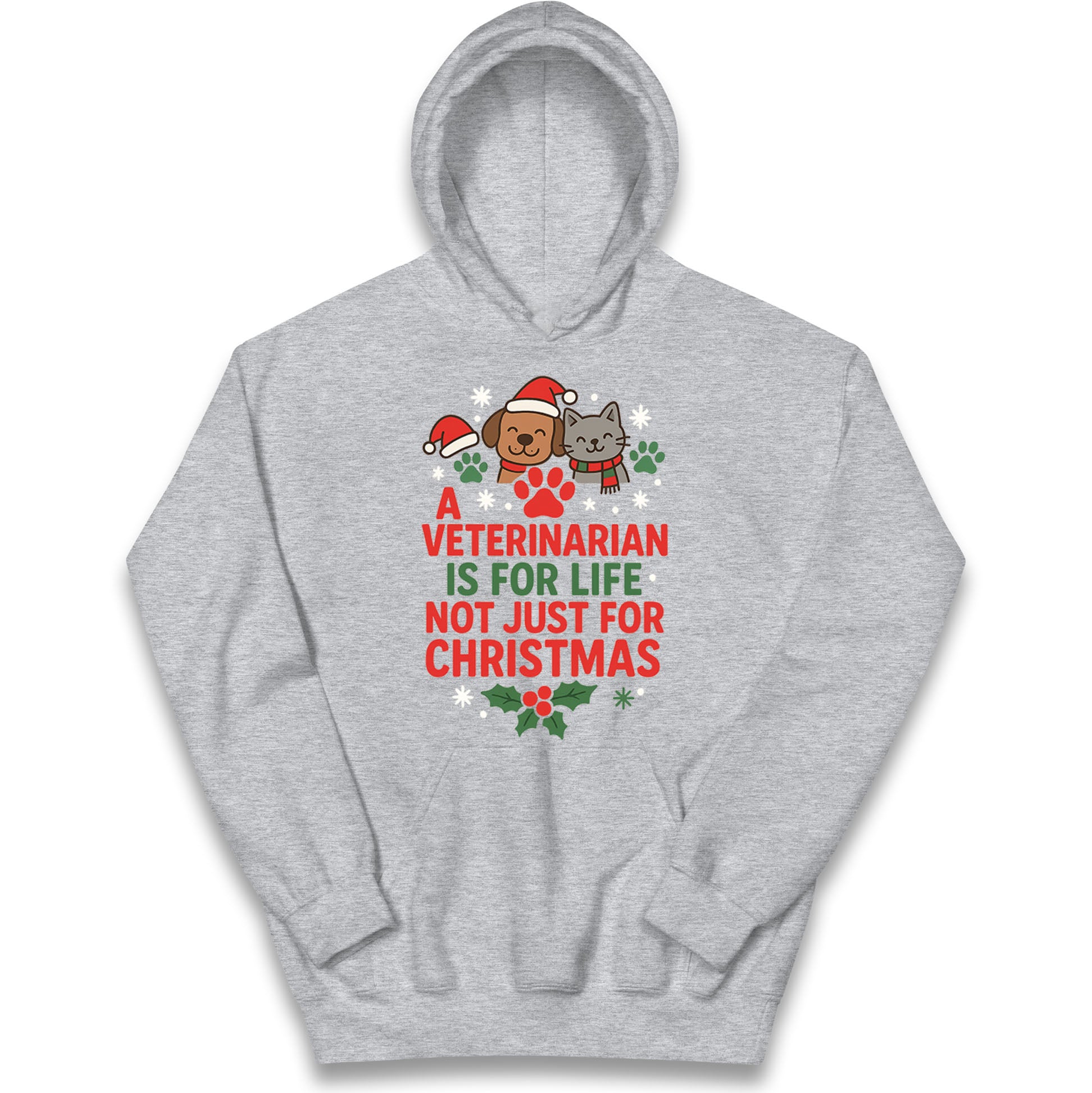 Veterinarian Christmas Kids Hoodie