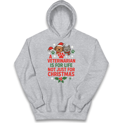 Veterinarian Christmas Kids Hoodie