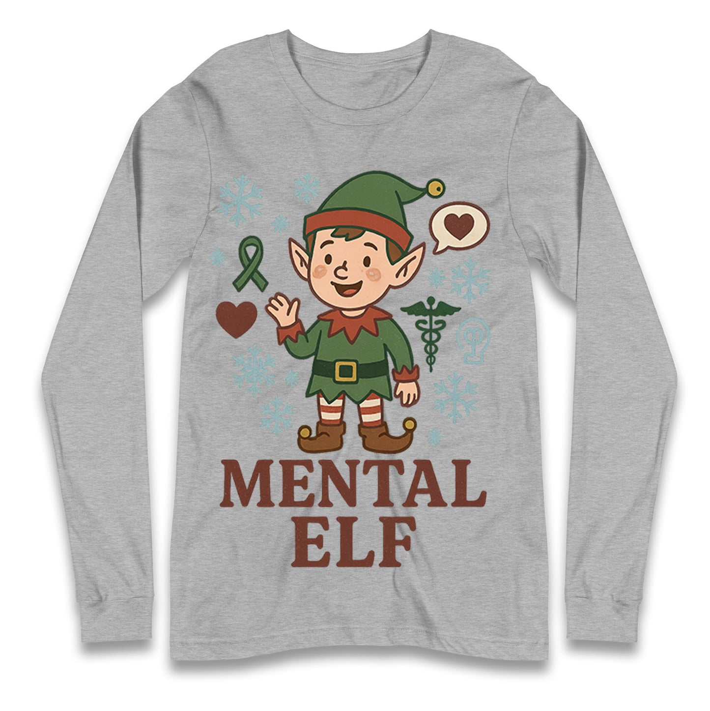 Mental Health Christmas Longsleeve T Shirt 