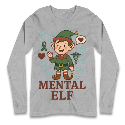 Mental Health Christmas Longsleeve T Shirt 