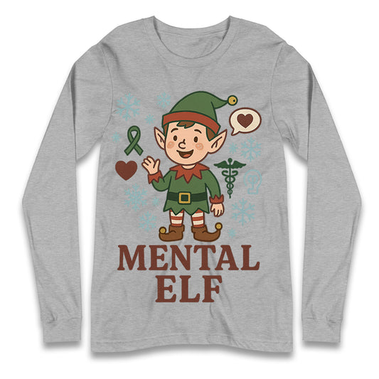 Mental Health Christmas Longsleeve T Shirt 