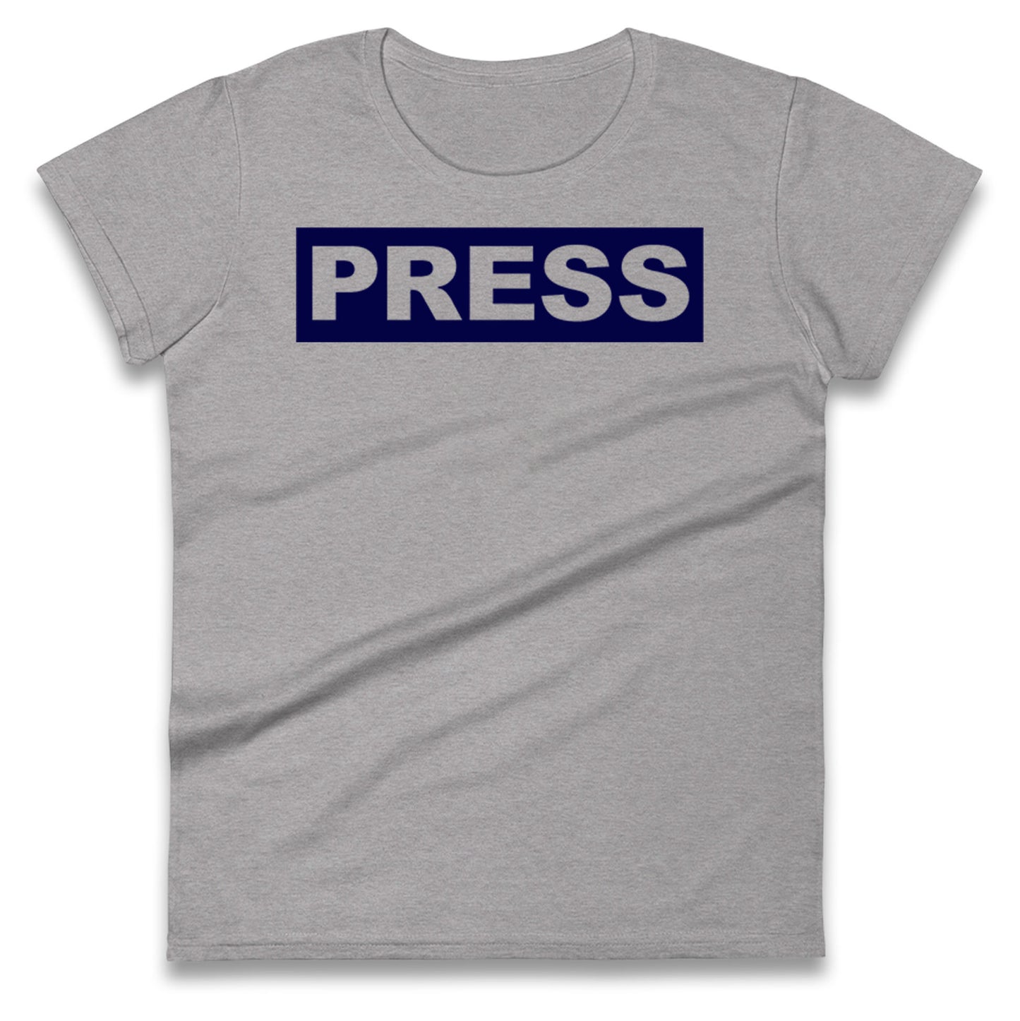 PRESS Palestine Inspired By Journalist Motaz Azaiza Ladies T Shirt