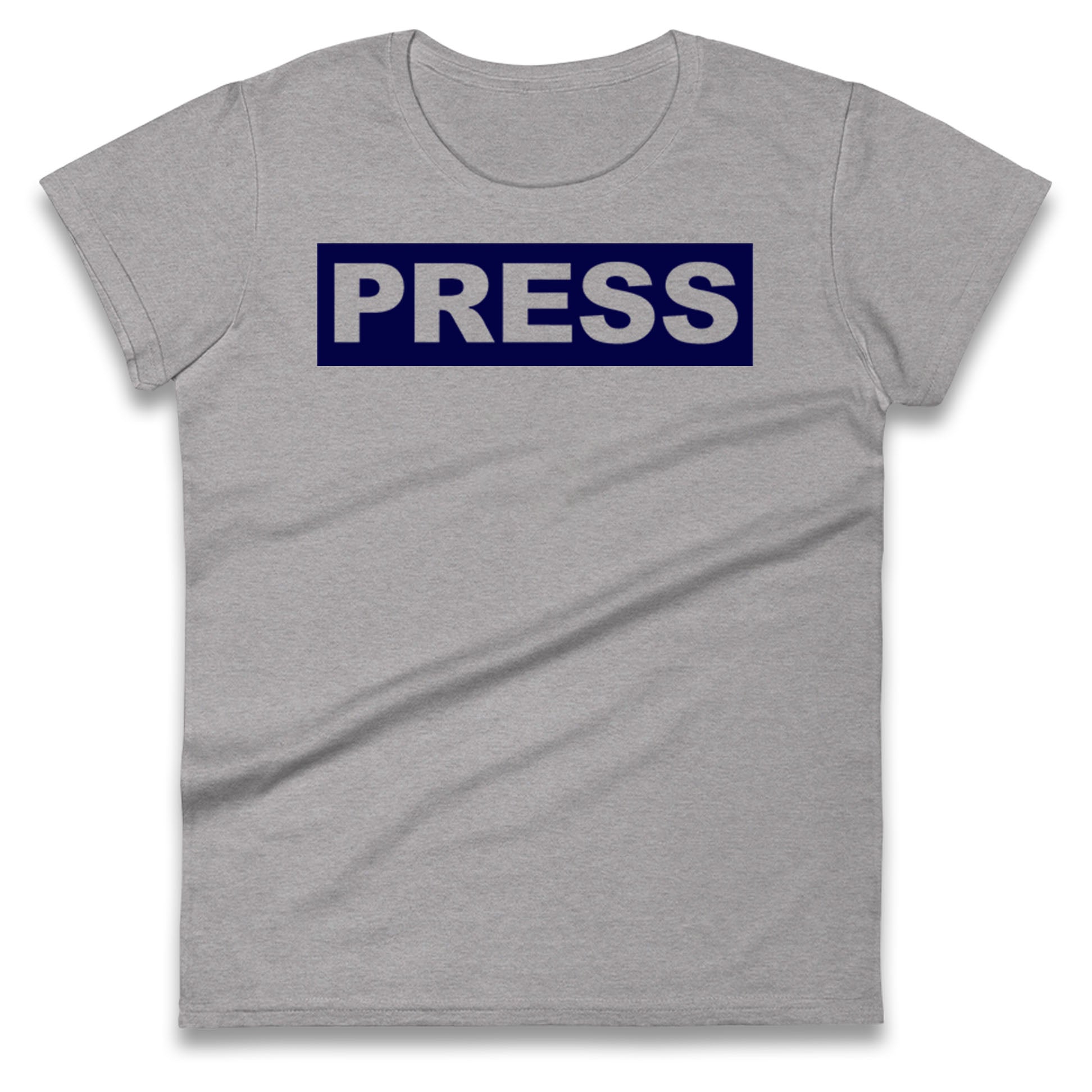 PRESS Palestine Inspired By Journalist Motaz Azaiza Ladies T Shirt