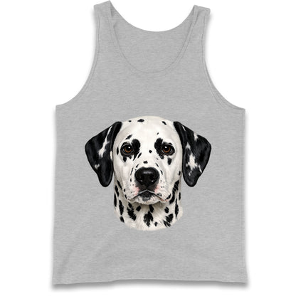 Dalmatian Dog Face Tank Top