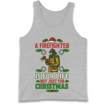 Firefighter Christmas Tank Top