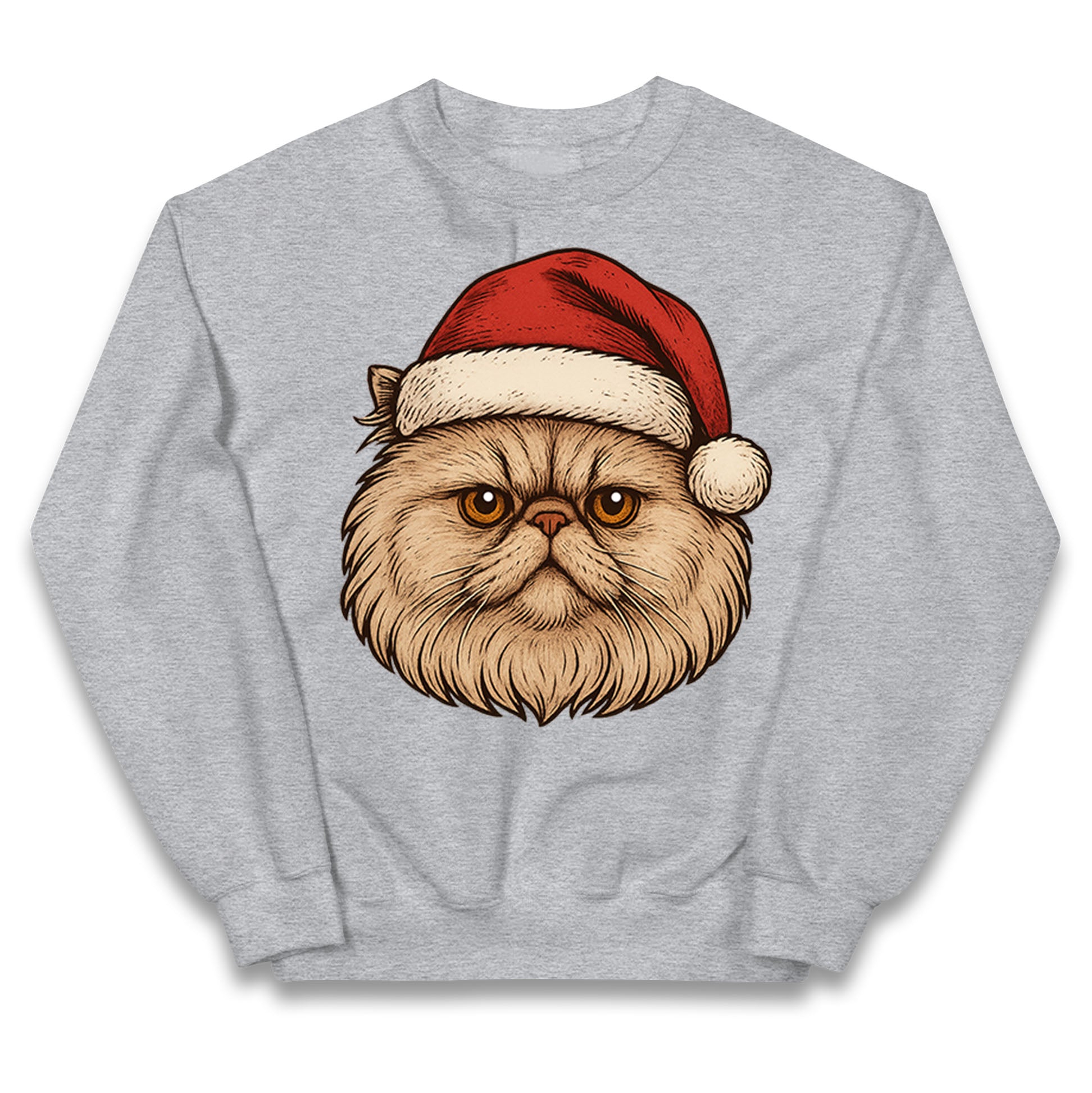 Persian Cat Christmas Kids Jumper