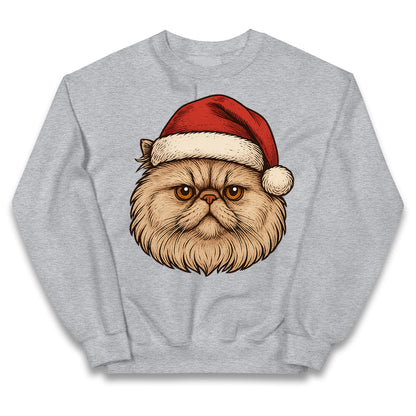 Persian Cat Christmas Kids Jumper