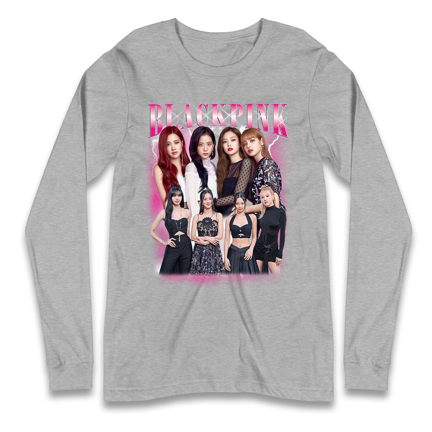 Black Pink Longsleeve T Shirt