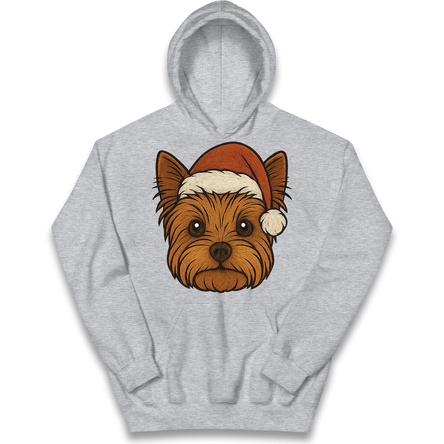 Yorkshire Terrier Christmas Kids Hoodie