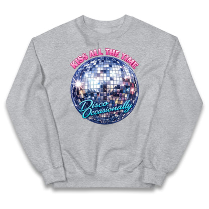 Kiss All The Time Disco Occasionally Kids Jumper