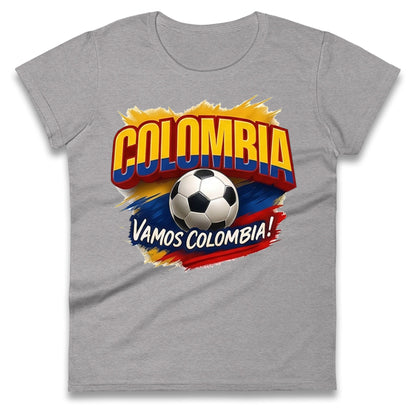 Colombia Retro World Cup Ladies T Shirt