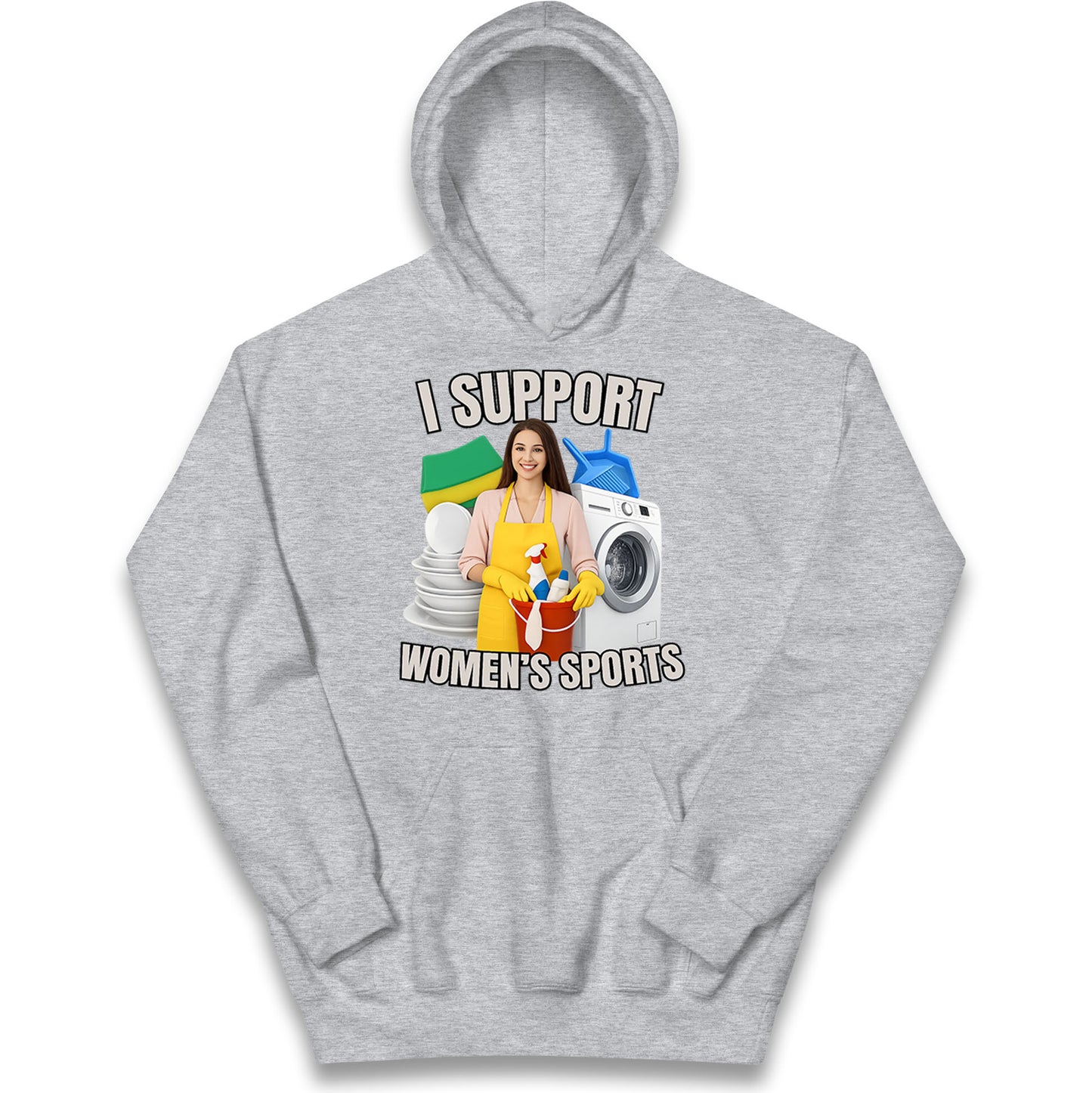 I Support Women's Sports Kids Hoodie